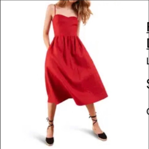 Reformation Dresses & Skirts - Reformation Olivia Red Dress 6